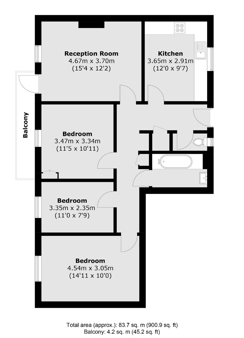 Flat for sale in Cambridge Gardens, Kingston Upon Thames, KT1 (Ref