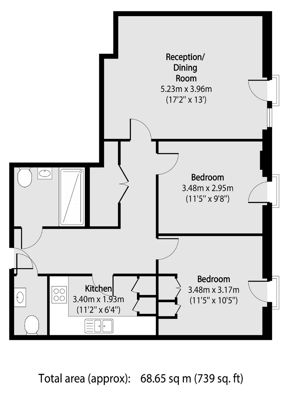 Flat for sale in Hackney Grove, London, E8 (Ref 216010) Dexters