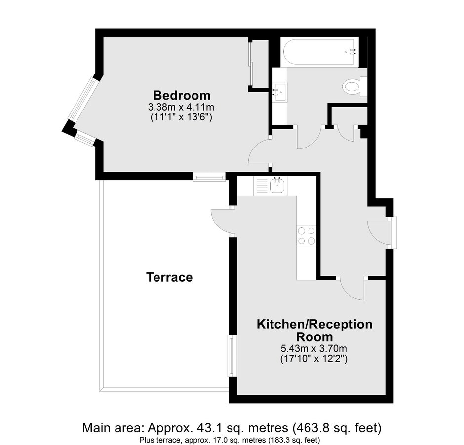 Flat for sale in Red Lion Road, Surbiton, KT6 (Ref 216864) Dexters